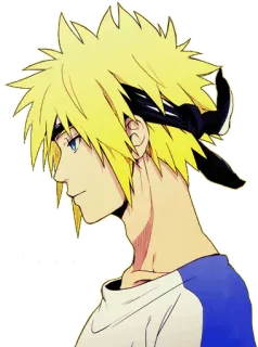 😊 Minato Namikaze Naruto anime, naruto, minato namikaze, character, yellow hair, sticker whatsapp sticker