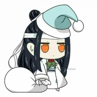 🎅 Anime, Noël, Chibi, Mignon, Fêtes whatsapp sticker