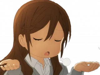 🤷‍♀ Anime, Dar de ombros, Confusa, Garota, Fofa telegram sticker