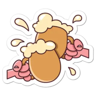 💢 cerveza, brindis, salud, alcohol, bebida, celebración whatsapp sticker