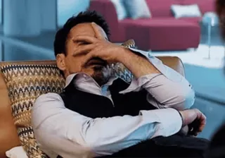 🙃 homem, facepalm, triste, frustração, decepção whatsapp sticker