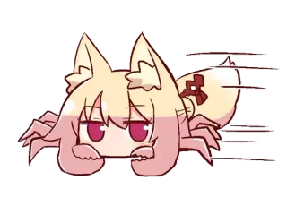 🦀 Anime, Crabe, Kawaii, Dessin animé, Mignon, Meme telegram sticker