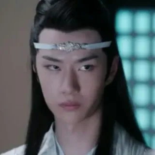 😐 Lan Wangji The Untamed Lan Wangji, The Untamed, Drama chinês, Wang Yibo, Ator, Personagem whatsapp sticker
