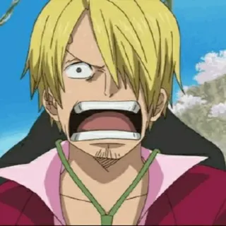 🎷 Sanji One Piece Anime, Kochen, Blond, One Piece, Sanji whatsapp sticker