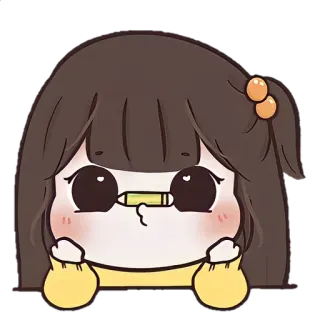 🎐 hoạt hình, cô gái, dễ thương, nhãn dán, emoji telegram sticker