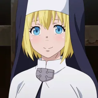 🧯 Iris Fire Force anime, iris, fire force, nun telegram sticker