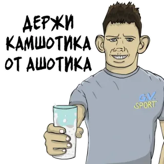 🥛 ДЕРЖИ КАМШОТИКА ОТ АШОТИКА telegram sticker