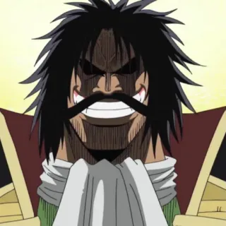 😁 Gol D. Roger One Piece Anime, Pirate, Gol D. Roger, One Piece, Roi des pirates, Dessin animé, Manga telegram sticker