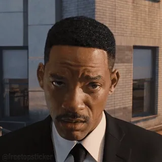 🙂 Will Smith Men in Black Will Smith, Men in Black, acteur, film, agent, MIB, serieus telegram sticker