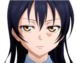 😠 Anime, Ragazza, Donna, Faccia, Manga, Personaggio, Ritratto whatsapp sticker