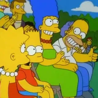 👍 The Simpsons Cartoni animati, Animazione, Famiglia, Sitcom, Umorismo telegram sticker