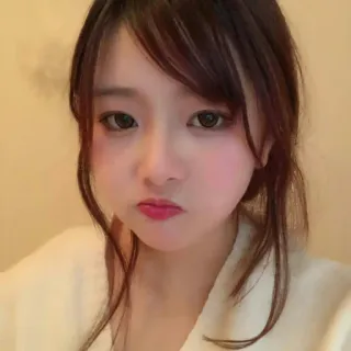 🍨 retrato, mujer, asiática, cara, ojos, pelo telegram sticker