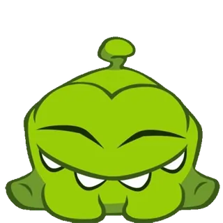 😇 Om Nom Cut the Rope Video game, Monstro, Verde, Desenho animado, Fofo, Om Nom, Cut the Rope whatsapp sticker