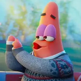 🐙 Patrick Star patrick star, spongebob squarepants, cartoon character, animation, nickelodeon telegram sticker
