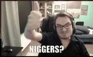 👎 NIGGERS? beleidigend, Schimpfwort, Hassrede, unangemessen telegram sticker