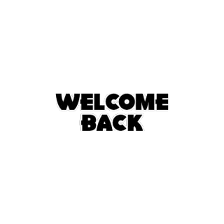 😀 WELCOME BACK welcome, back, celebration whatsapp sticker