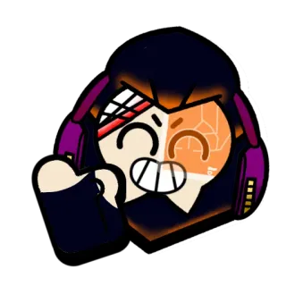 👍 angry, robot, middle finger, gesture, cartoon, character telegram sticker