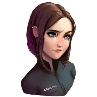 🤨 Sam (Samsung Virtual Assistant) SAMSUNG samsung, sam, виртуальный ассистент, ии, мультфильм, технологии telegram sticker