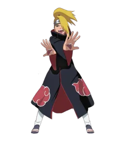 😜 Deidara Naruto アニメ, マンガ, ナルト, デイダラ, 暁 telegram sticker