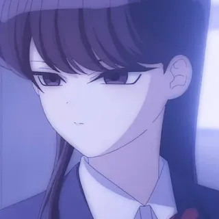 ☂️ Komi Shouko Komi Can't Communicate Anime, Manga, Komi Can't Communicate, Komi Shouko, Shouko Komi, lindo, escuela, chica telegram sticker