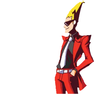 😏 Captain Falcon Captain Falcon, anime, video game, character, manga, red suit, sunglasses telegram sticker