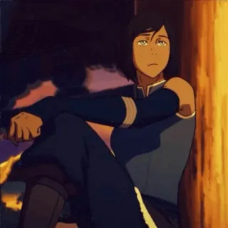 😕 Korra The Legend of Korra anime, cartoon, avatar, korra, avatar korra, legend of korra telegram sticker