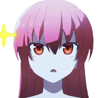😨 Tsukasa Yuzaki TONIKAWA: Over the Moon for You Anime, Nhân vật, Dễ thương, Tóc hồng, Cô gái telegram sticker