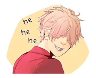 😆 he he he Anime, Manga, Lächeln, Lachen, Charakter, Cartoon whatsapp sticker