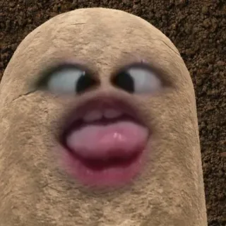 🥔 lustig, seltsam, kartoffel, gesicht, meme whatsapp sticker