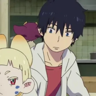 ☁️ Rin Okumura Blue Exorcist Anime, Blue Exorcist, Rin Okumura, Manga telegram sticker