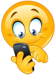 📱 emoji, smiley, telefon, sms telegram sticker
