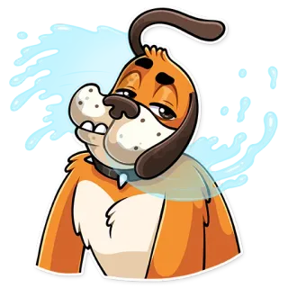 🤪 犬, 漫画, 動物, ペット, 友達 telegram sticker