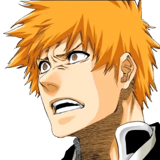 😱 Ichigo Kurosaki Bleach Anime, Manga, Ichigo, Bleach, Postać whatsapp sticker