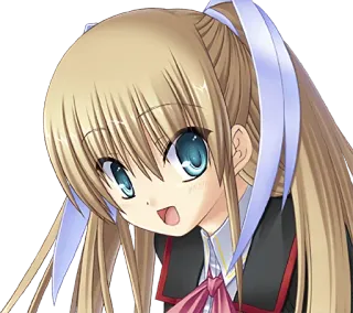 😃 Anime, Manga, Gadis, Karakter, Rambut Pirang, Mata Biru, Lucu whatsapp sticker