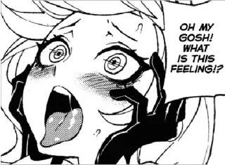 🤤 OH MY GOSH! WHAT IS THIS FEELING!? Anime, Mangá, Expressão, Sentimento, Chocado telegram sticker