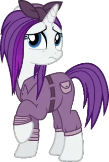 🙁 Poni, Dibujos animados, Triste, Animal, Unicornio telegram sticker