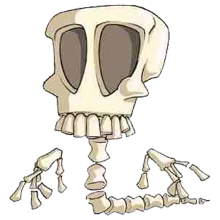 💀 scheletro, ossa, anatomia, morte, halloween, teschio telegram sticker