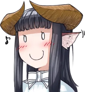 🙂 アニメ, 悪魔, 女の子, 角, かわいい telegram sticker