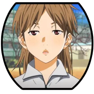 😐 Anime, Personaggio, Ragazza, Carina, Ritratto telegram sticker