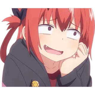 😒 Satania Gabriel DropOut anime, cartoon, satania, gabriel dropout, funny, devil, face telegram sticker