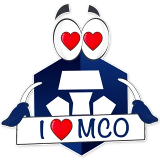 😍 I <3 MCO coração, amor, MCO, desenho animado telegram sticker