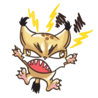 😡 giận dữ, hoạt hình, mèo, động vật, hài hước, nhãn dán whatsapp sticker