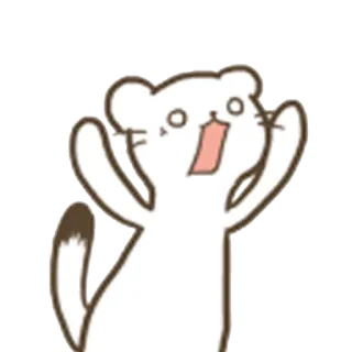 😈 猫, 可爱, 贴纸, 卡通, 动物, 快乐 telegram sticker