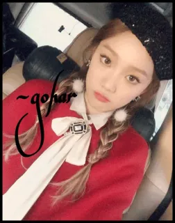 🥀 gohar 여자, 인물사진, 베레모, 소녀, 셀카, 빈티지, 예쁜 telegram sticker