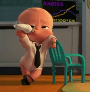 🍼 Boss Baby The Boss Baby BABIES Baby, Boss, Anzug, Krawatte, Lustig, Film, Animation whatsapp sticker