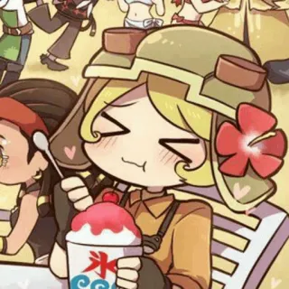 ☔️ anime, character, summer, food, cute telegram sticker