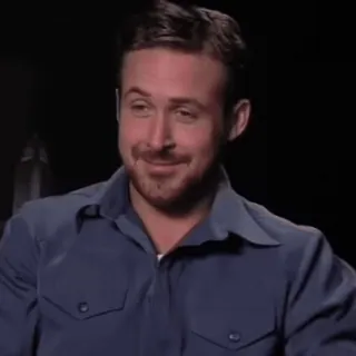 😂 Ryan Gosling attore, ritratto, celebrità, uomo, persona whatsapp sticker