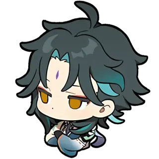 🌸 Xiao Genshin Impact anime, chibi, genshin impact, xiao, video game character telegram sticker