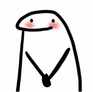 😊 florkofcows, sticker, süß, erröten, strichmännchen telegram sticker