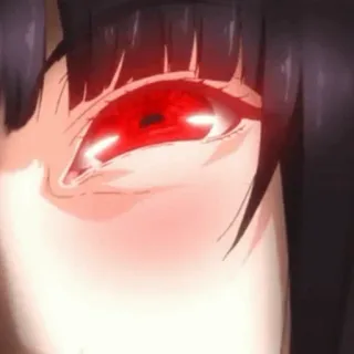 ♥️ Anime, Œil, œil rouge, Dessin animé whatsapp sticker